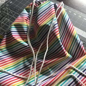 Pride rainbow drawstring backpack